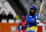 Hashim Amla of the WSB Cape Cobras during the CSA T20 Challenge match between WSB Cape Cobras and bizhub Highveld Lions at PPC Newlands on April 26, 2019 in Cape Town, South Africa. 