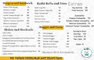 The vintage foods menu 1