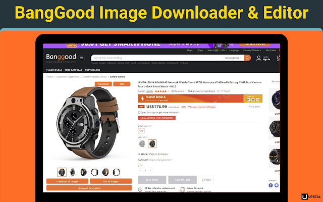 BangGood Image Downloader & Editor chrome extension