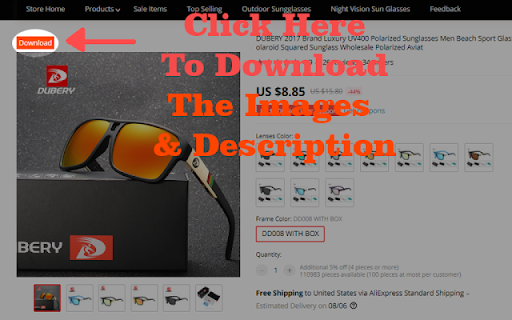 DropshipMeta - Download Aliexpress images & description