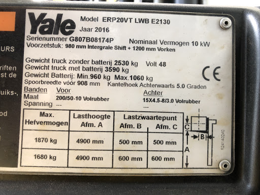 YALE ERP20VT