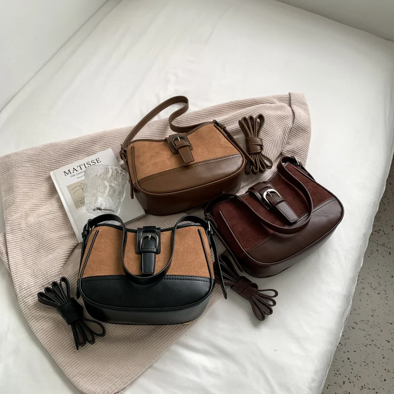 Title 2, Bolso Mensajero Retro Escarchado para Mujer Dis...