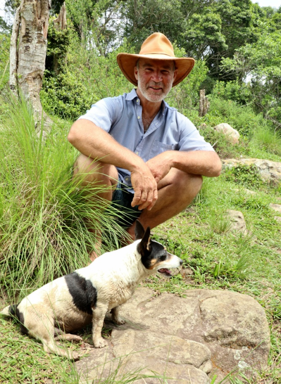 Louis Fourie and his dog Shorty.