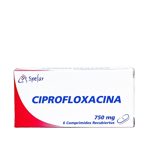 //Ciprofloxacina 750mg 6 Comp Spefar Spefar
