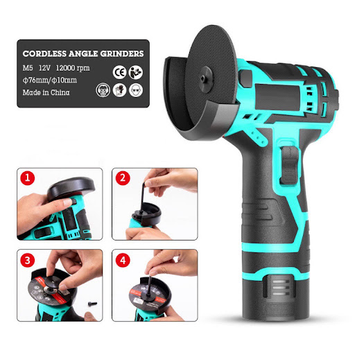 Title 3, Mini Lithium Battery Rechargeable Angle Grinder...