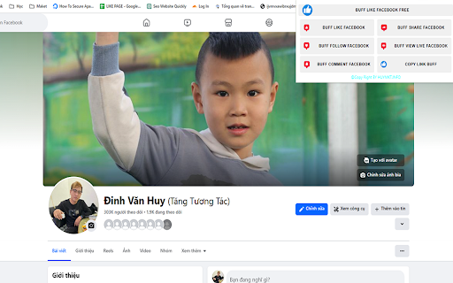 Huymkt - Tăng tương tác facebook