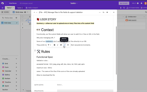 Airtable Rich Text Editor