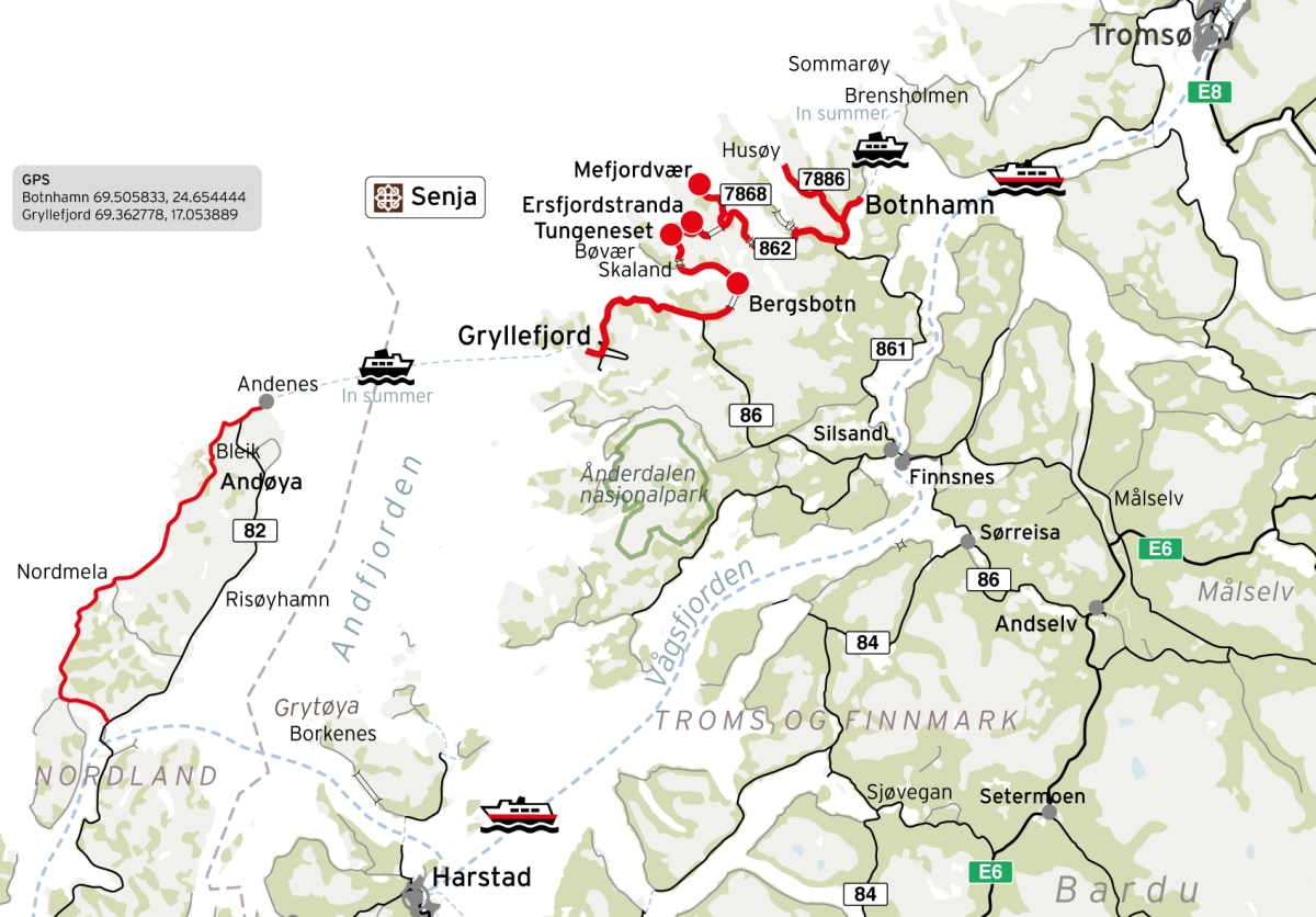 Senja scenic route