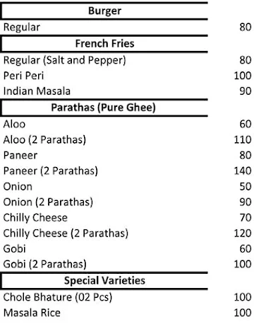 Khau Gully menu 