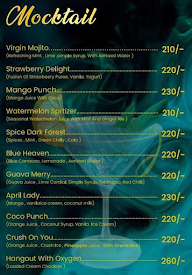 Oxygen Restaurant menu 8