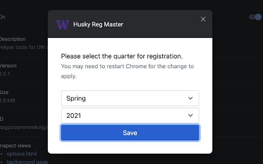 Husky Reg Master