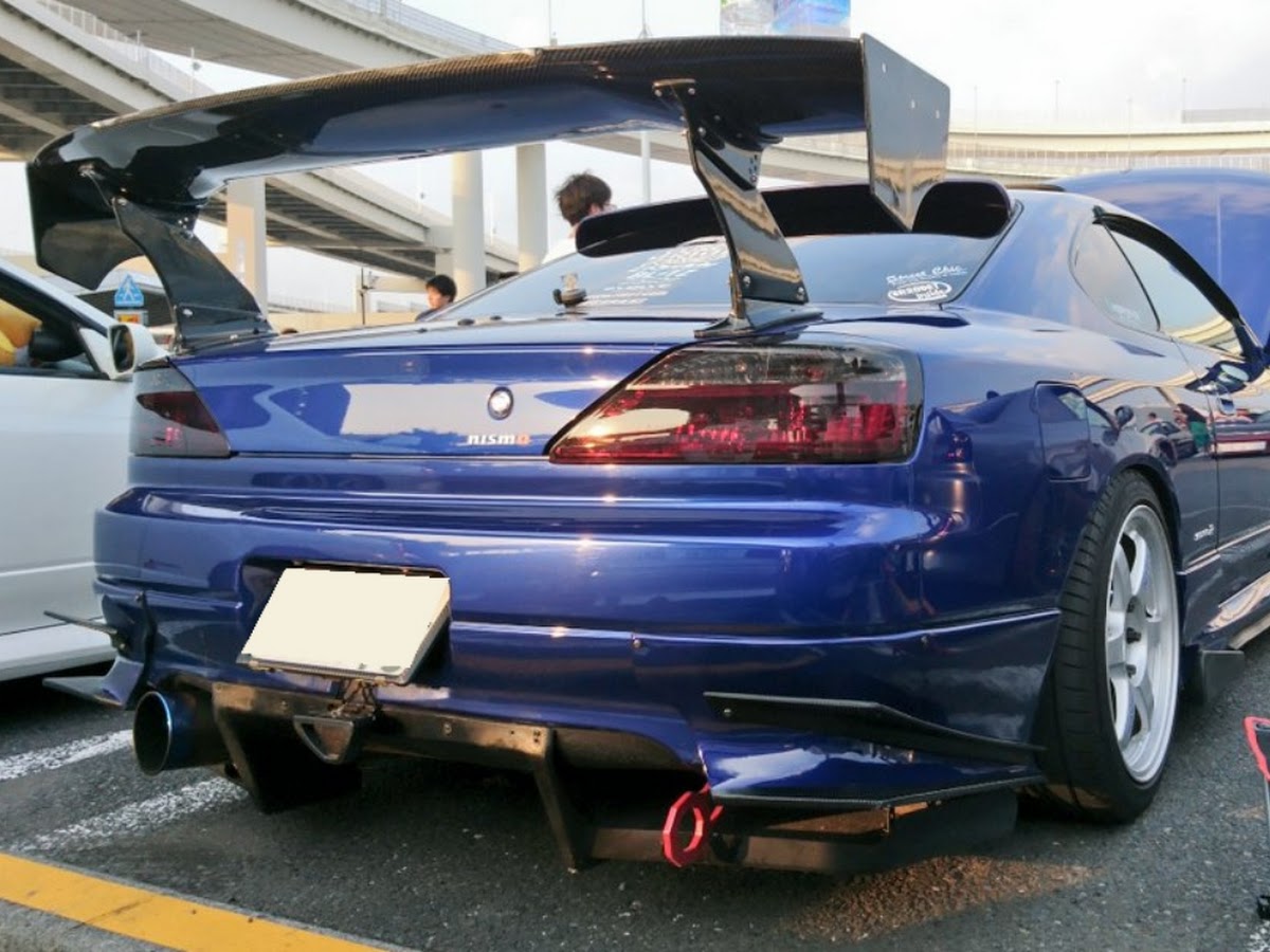 s15 シルビア　純正リアバンパー　社外リアルとアンダー