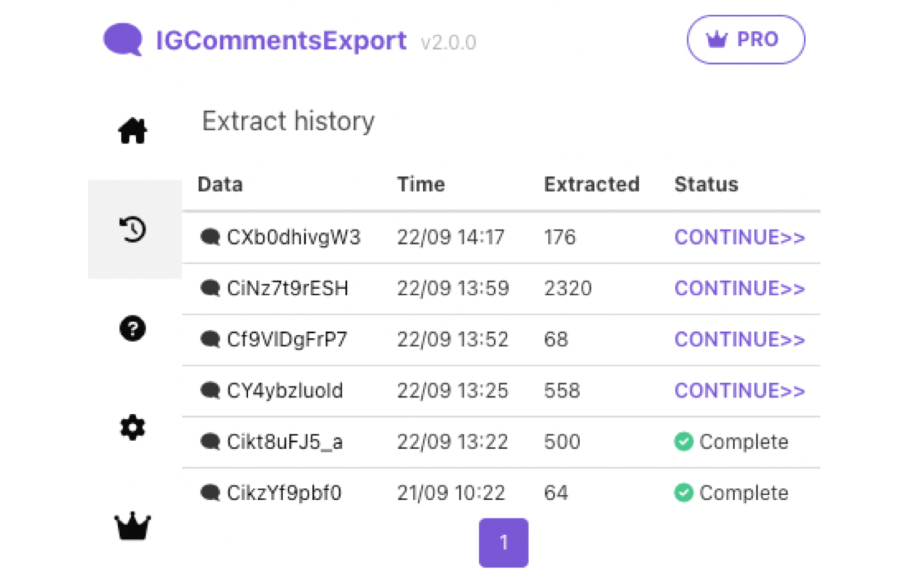 IGCommentsExport - Export IG Comment (Email) Preview image 3