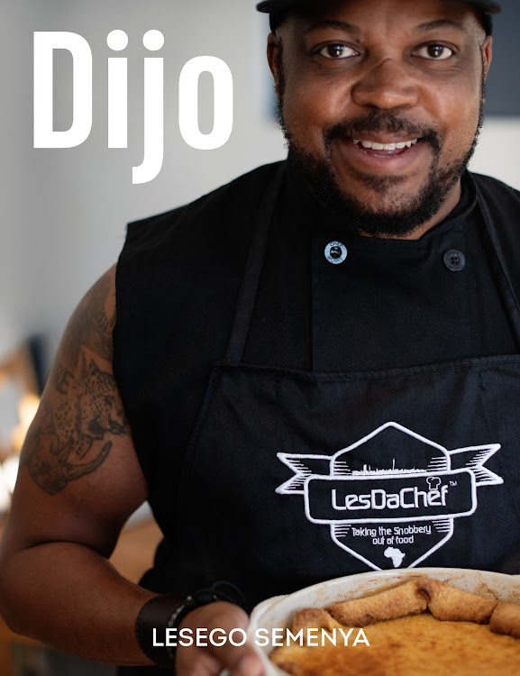 The cover of Lesego Semenya's debut cookbook, 'Dijo'.