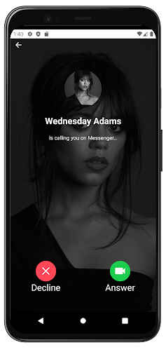Screenshot Wednesday Addams Call Real