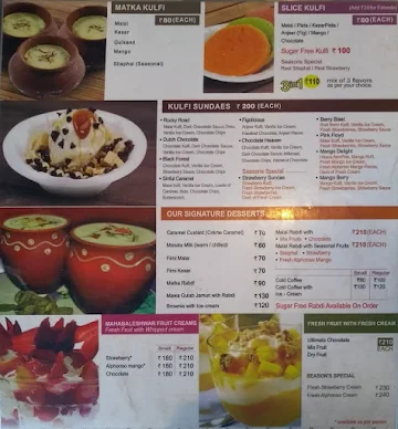 Shahi Durbar menu 
