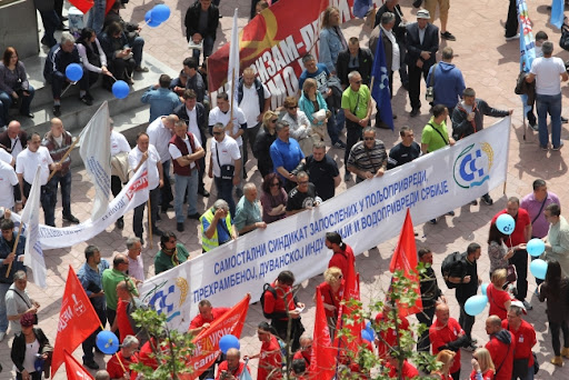 Sindikalci sa protesta u Beogradu zatražili poštovanje radnika i njihovog rada (VIDEO)