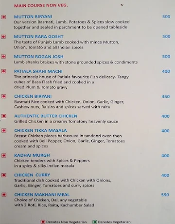 Cafe Madhuban menu 