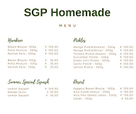 SGP Homemade menu 1