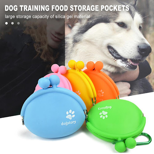 Title 2, Silicone Pet Dog Training Food Snacks Pockets B...