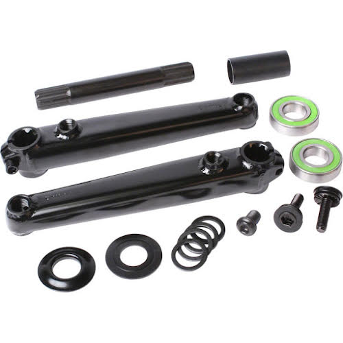 Sunday Saker v2 Cranks - 170mm, With 19mm MID BB, Left or Right Hand Drive, Black