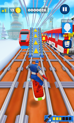 Screenshot Subway Captain Hero Man Runner