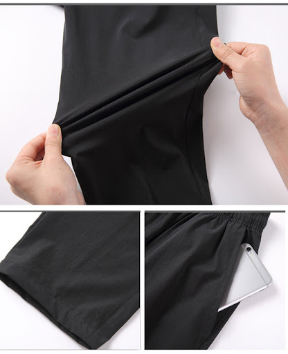 Title 7, Mens Fashion Casual Solid Color Four-way Stret...
