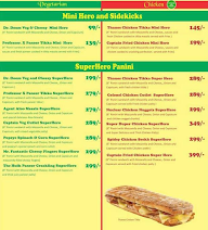 Hero Sandwich menu 2