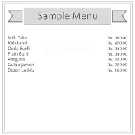 Bangali Sweets & Restaurant menu 1