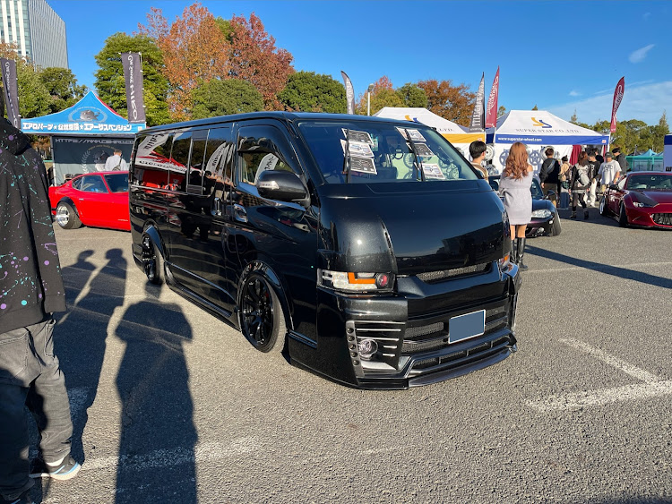 ハイエースバンのstancenation・ハイエース好きな人と繋がりたい・シンプルに拘る・stancenationお台場・イベントは楽しいな〜🤩に関するカスタム事例の投稿画像4枚目