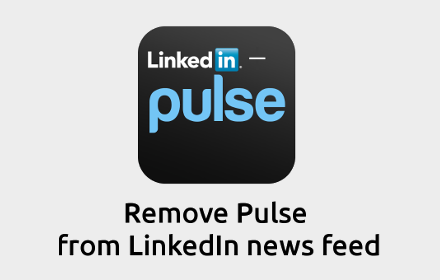 Remove Pulse from LinkedIn home feed small promo image