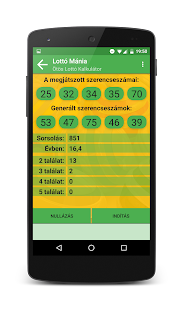 Lottó Mánia (Zseb Lottózó) Screenshot