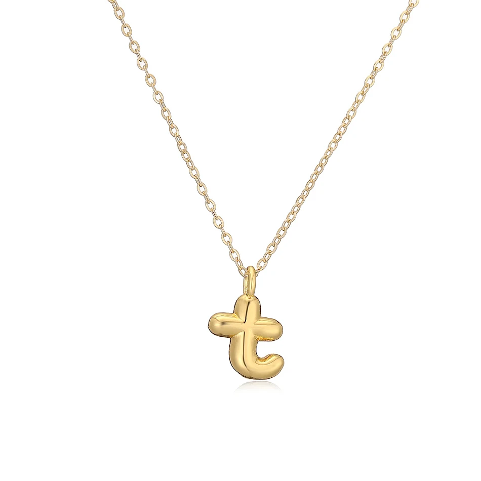 Koper vergulde gouden 26 Engelse letters hanger ketting, niche persoonlijkheid sleutelbeen ketting.