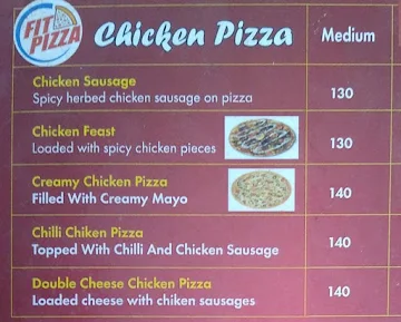 Fit Pizza menu 