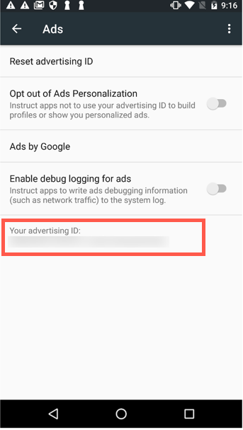 如何查看 Android 裝置 ID。