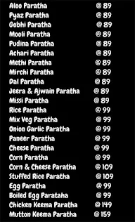 The Paratha Junction menu 1