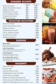 Frozen Fudge menu 2