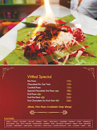 Vitthal The Family Paan Shop menu 7