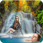 Cover Image of ダウンロード Waterfall Dual Photo Frames 1.0 APK