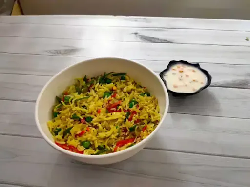 Veg Pulao [600 Ml] With Boondi Raita [250 Ml]