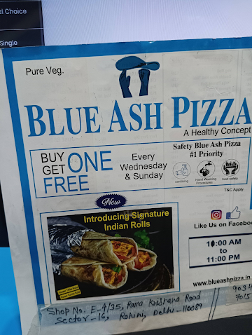 Blue Ash Pizza menu 