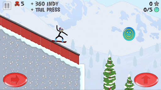 Stickman Snowboarder screenshots 2