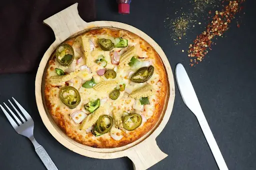 Jalapeno And Corn Pizza [7 Inches]