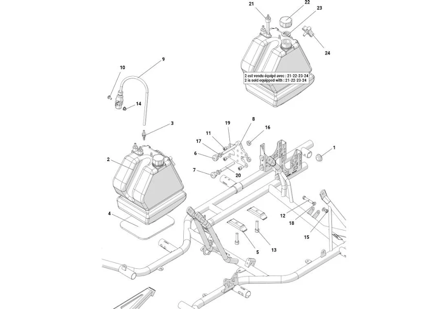 FRAME-FUEL TANK-ENGINE MOUNT SIGMA KZ 2022-2024