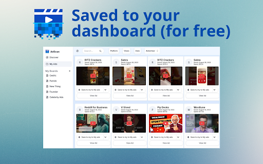 AdScan: Save Facebook, TikTok & YouTube Ads