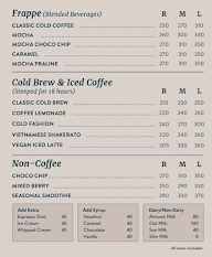 Third Wave Coffee menu 2