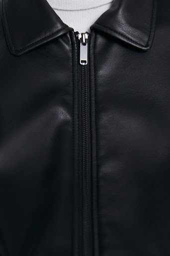 Title 7, Womens PU Faux Leather Jacket, European and Am...