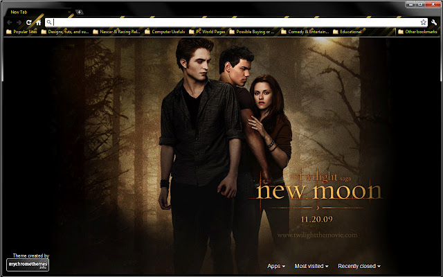 Twilight New Moon chrome extension