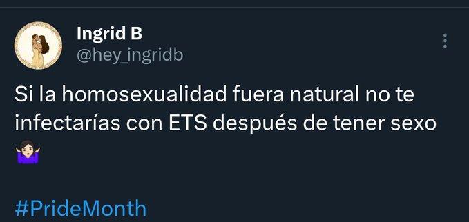 Si la homosexualidad fuera natural no te infectarías con ETS después de tener sexo