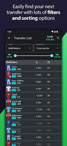 Screenshot Fantasy Football Manager Pro